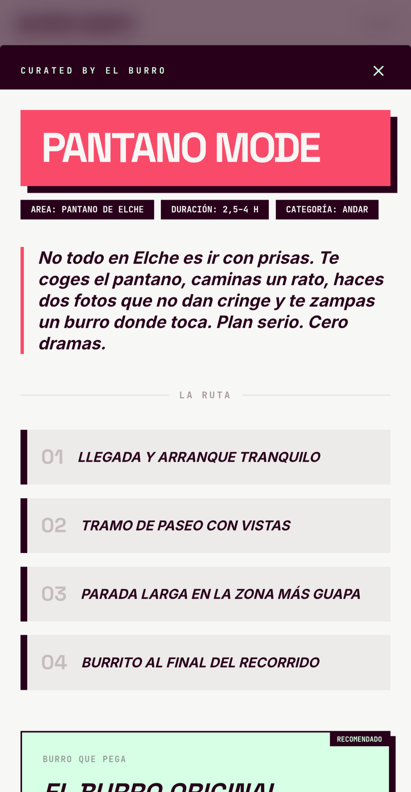 Captura de la app Burro Maps Elche